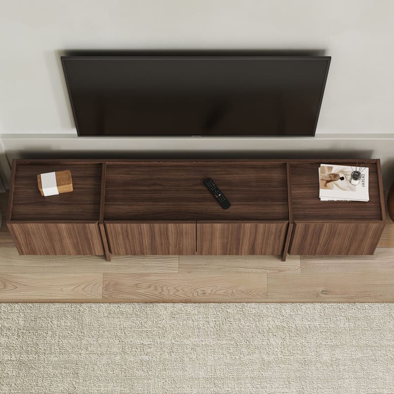 Sylvenn TV-benk 180 cm - Milano Walnut - Møbler - TV- & Mediamøbler - Mediestativ & veggfeste - TV-veggfeste