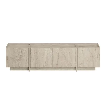 Sylvenn TV og Mediabenk 180 cm med Oppbevaring i Tre - Beige - Møbler - TV- & Mediamøbler - TV benk & mediabenk