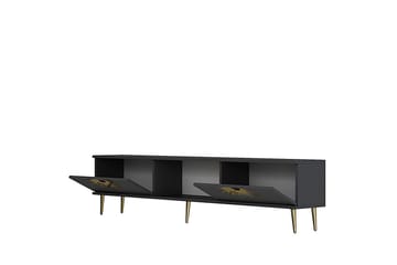 Tari TV-benk 150 cm - Antrasitt/Gull - Møbler - TV- & Mediamøbler - TV benk & mediabenk
