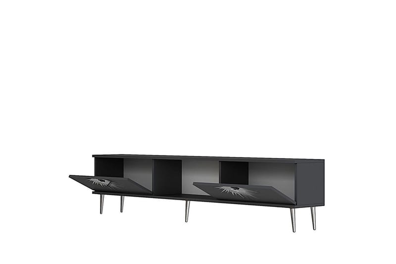 Tari TV-benk 150 cm - Antrasitt/Sølv - Møbler - TV- & Mediamøbler - TV benk & mediabenk