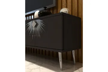 Tari TV-benk 150 cm - Antrasitt/Sølv - Møbler - TV- & Mediamøbler - TV benk & mediabenk