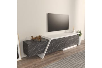 Tavros TV-benk 180 cm - Grå/Hvit - Møbler - TV- & Mediamøbler - TV benk & mediabenk