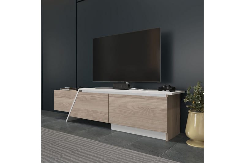 Tavros TV-benk 180 cm - Rød/Hvit - Møbler - TV- & Mediamøbler - TV benk & mediabenk