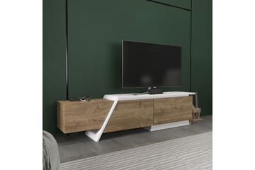 Tavros TV-benk 180 cm - Valnøtt/Hvit - Møbler - TV- & Mediamøbler - TV benk & mediabenk