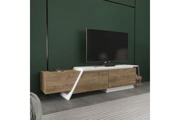 Tavros TV-benk 180 cm - Valnøtt/Hvit - Møbler - TV- & Mediamøbler - TV benk & mediabenk
