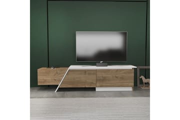 Tavros TV-benk 180 cm - Valnøtt/Hvit - Møbler - TV- & Mediamøbler - TV benk & mediabenk