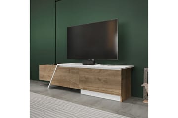 Tavros TV-benk 180 cm - Valnøtt/Hvit - Møbler - TV- & Mediamøbler - TV benk & mediabenk