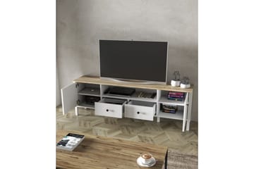 Thynor TV-benk 180 cm - Hvit - Møbler - TV- & Mediamøbler - TV benk & mediabenk