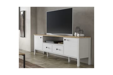 Thynor TV-benk 180 cm - Hvit - Møbler - TV- & Mediamøbler - TV benk & mediabenk