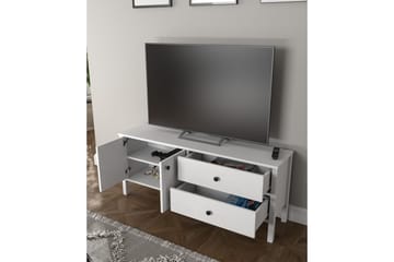 Ticoman TV-benk 140 cm - Natur/Hvit - Møbler - TV- & Mediamøbler - TV benk & mediabenk