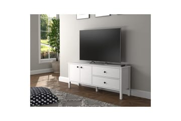 Ticoman TV-benk 140 cm - Natur/Hvit - Møbler - TV- & Mediamøbler - TV benk & mediabenk