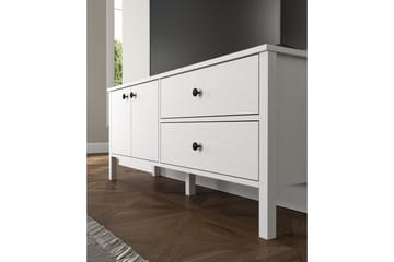 Ticoman TV-benk 140 cm - Natur/Hvit - Møbler - TV- & Mediamøbler - TV benk & mediabenk