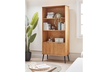 Timmins Bokhylle 90 cm i Furu - Lysebrun - Oppbevaring - Hylle - Bokhylle