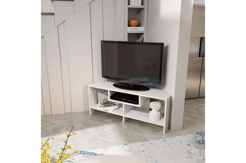 Torlin TV-benk 120 cm - Hvit - Møbler - TV- & Mediamøbler - TV benk & mediabenk