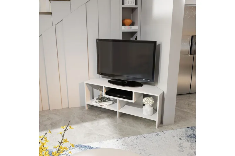 Torlin TV-benk 120 cm - Hvit - Møbler - TV- & Mediamøbler - TV benk & mediabenk