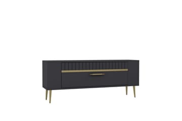 Tovren TV-benk 120 cm - Antrasitt/Gull - Møbler - TV- & Mediamøbler - TV benk & mediabenk