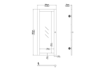 Trysil Dør til Bokhylle 95,7 cm - Hvit - Oppbevaring - Hylle
