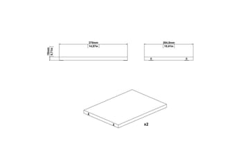 Trysil Hylleplate 37 cm - Brun - Oppbevaring - Hylle