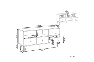 TV-benk Foston - Møbler - TV- & Mediamøbler - TV benk & mediabenk