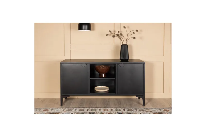 TV-benk Piring - Svart - Møbler - TV- & Mediamøbler - TV benk & mediabenk