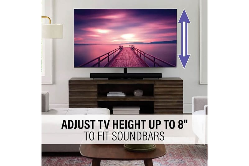 TV-bordstativ Sanus Svingbart Universal Opptil 86 - Svart - Møbler - TV- & Mediamøbler - Mediestativ & veggfeste - TV-veggfeste