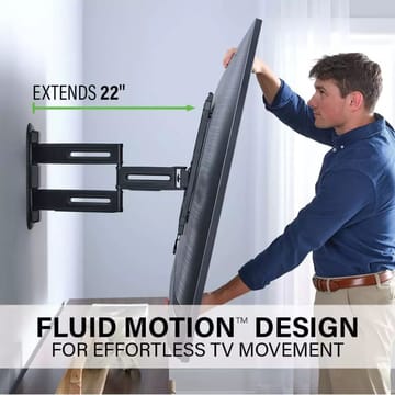TV-feste Sanus 4D Max Vesa 400x400 32–65 Full Motion svart - Svart - Møbler - TV- & Mediamøbler - Mediestativ & veggfeste - TV-veggfeste