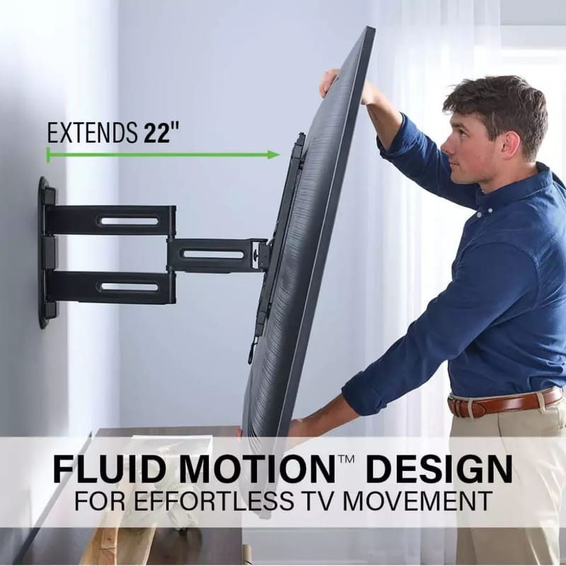 TV-feste Sanus 4D Max Vesa 400x400 32–65 Full Motion svart - Svart - Møbler - TV- & Mediamøbler - Mediestativ & veggfeste - TV-veggfeste
