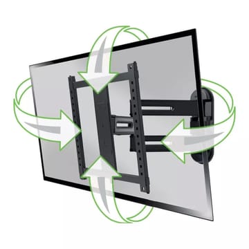 TV-feste Sanus 4D Max Vesa 400x400 32–65 Full Motion svart - Svart - Møbler - TV- & Mediamøbler - Mediestativ & veggfeste - TV-veggfeste