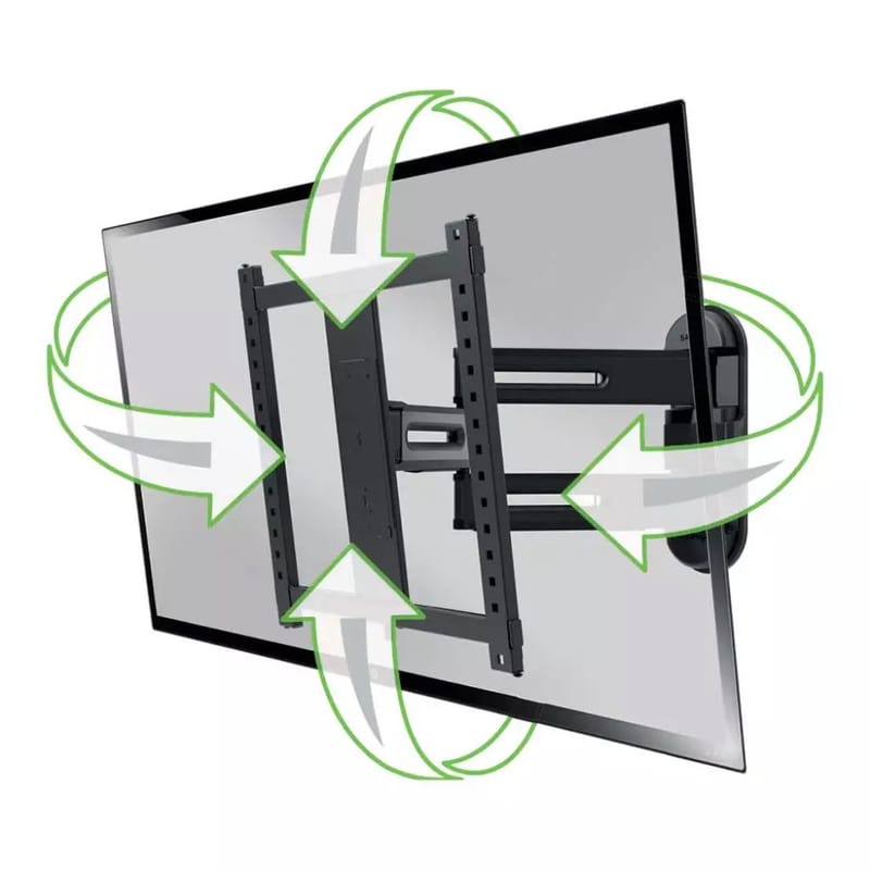 TV-feste Sanus 4D Max Vesa 400x400 32–65 Full Motion svart - Svart - Møbler - TV- & Mediamøbler - Mediestativ & veggfeste - TV-veggfeste