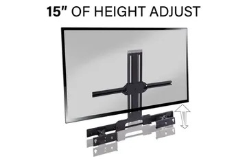 TV-feste Sanus for Sonos Arc soundbar uttrekkbart - Svart - Møbler - TV- & Mediamøbler - Mediestativ & veggfeste - TV-veggfeste