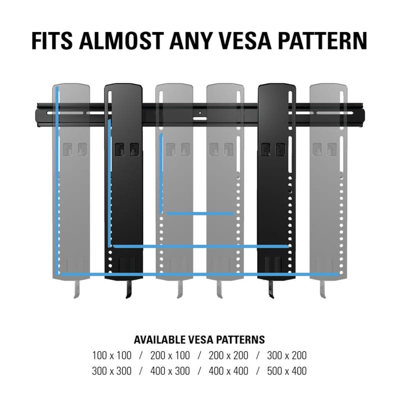 TV-feste Sanus Superslim 51-80 VLT16-B2 - svart - Møbler - TV- & Mediamøbler - Mediestativ & veggfeste - TV-veggfeste