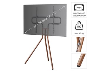 TV Gulvstativ Hama Design Opptil 75 - Mørkebrun - Møbler - TV- & Mediamøbler - Mediestativ & veggfeste - TV-veggfeste