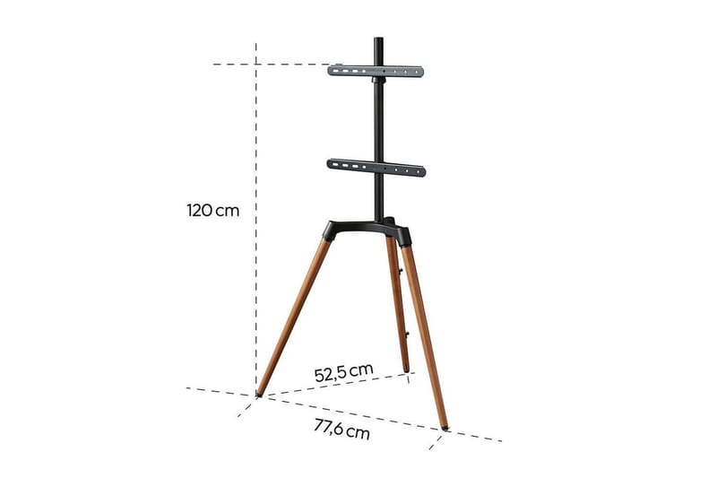 TV Gulvstativ Hama Staffelidesign Opptil 65 - Beige||Svart - Møbler - TV- & Mediamøbler - Mediestativ & veggfeste - TV-veggfeste