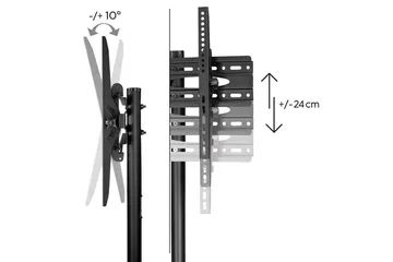 TV-stativ Hama VESA Trolley opptil 75 svart - Svart - Møbler - TV- & Mediamøbler - Mediestativ & veggfeste - TV-veggfeste