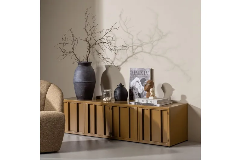 TV-stativ Level - Honninggul - Møbler - TV- & Mediamøbler - TV benk & mediabenk