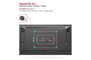 TV Veggfeste Hama VESA Full Motion Opptil 65 Maks 25kg Svart - Møbler - TV- & Mediamøbler - Mediestativ & veggfeste - TV-veggfeste