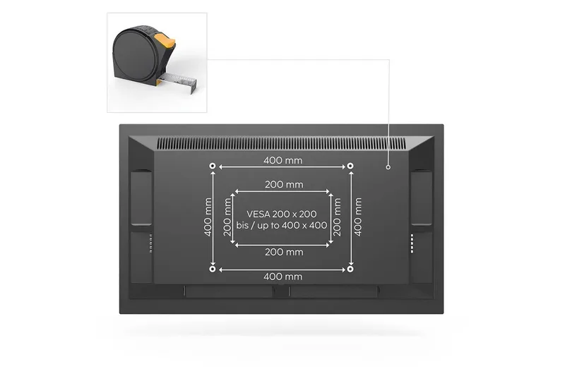 TV-veggfeste Hama VESA Full Motion Svart - Svart - Møbler - TV- & Mediamøbler - Mediestativ & veggfeste - TV-veggfeste