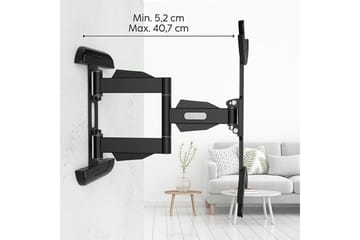 TV-veggfeste Hama VESA Full Motion Svart - Svart - Møbler - TV- & Mediamøbler - Mediestativ & veggfeste - TV-veggfeste