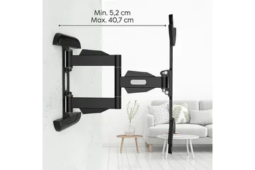TV-veggfeste Hama VESA Full Motion Svart - Svart - Møbler - TV- & Mediamøbler - Mediestativ & veggfeste - TV-veggfeste