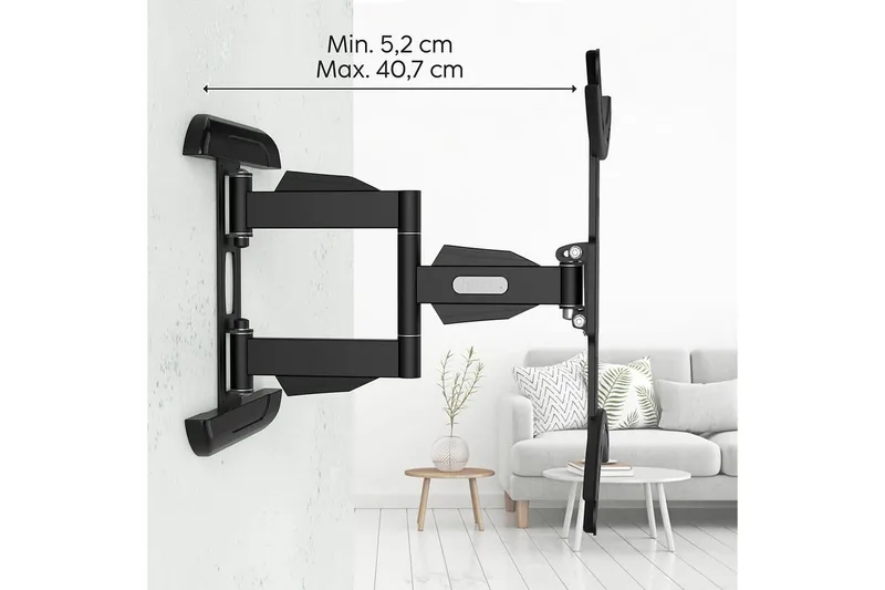 TV-veggfeste Hama VESA Full Motion Svart - Svart - Møbler - TV- & Mediamøbler - Mediestativ & veggfeste - TV-veggfeste