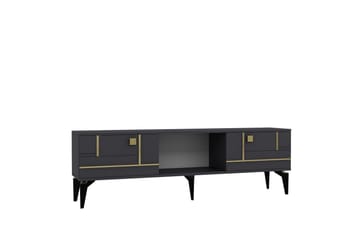 Varno TV-benk 150 cm - Antrasitt/Gull - Møbler - TV- & Mediamøbler - TV benk & mediabenk