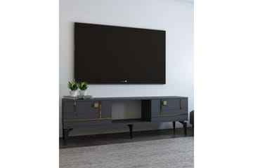 Varno TV-benk 150 cm - Antrasitt/Gull - Møbler - TV- & Mediamøbler - TV benk & mediabenk