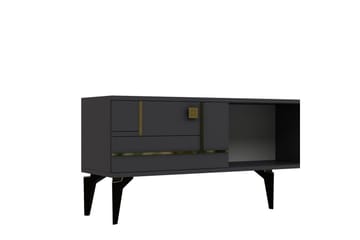 Varno TV-benk 150 cm - Antrasitt/Gull - Møbler - TV- & Mediamøbler - TV benk & mediabenk