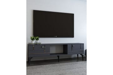 Varno TV-benk 150 cm - Antrasitt/Sølv - Møbler - TV- & Mediamøbler - TV benk & mediabenk