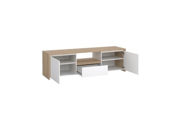 Varun TV-stativ 51 cm - Hvit/Rødfarget tre - Møbler - TV- & Mediamøbler - Mediestativ & veggfeste - TV-veggfeste