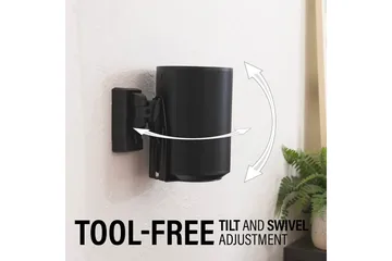 Veggfeste Sanus for Sonos Era 100 2 Deler - Svart - Møbler - TV- & Mediamøbler - Mediestativ & veggfeste - Høyttalerstativ