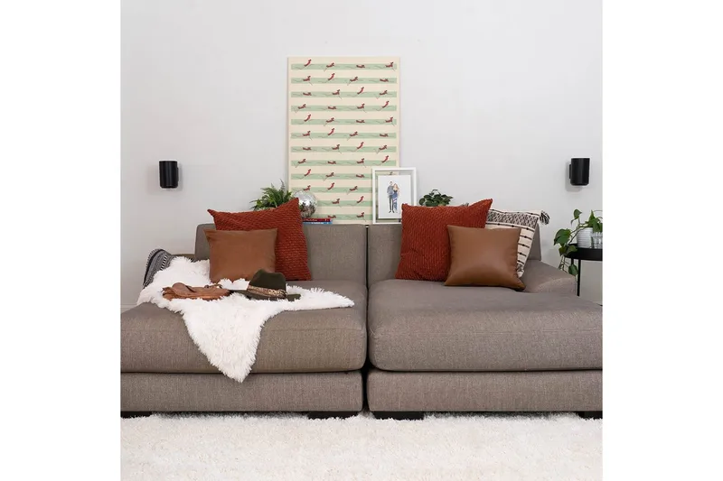 Veggfeste Sanus for Sonos Era 100 2 Deler - Svart - Møbler - TV- & Mediamøbler - Mediestativ & veggfeste - Høyttalerstativ