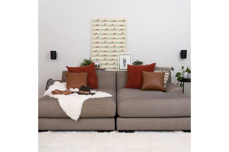 Veggfeste Sanus for Sonos Era 100 2 Deler - Svart - Møbler - TV- & Mediamøbler - Mediestativ & veggfeste - Høyttalerstativ