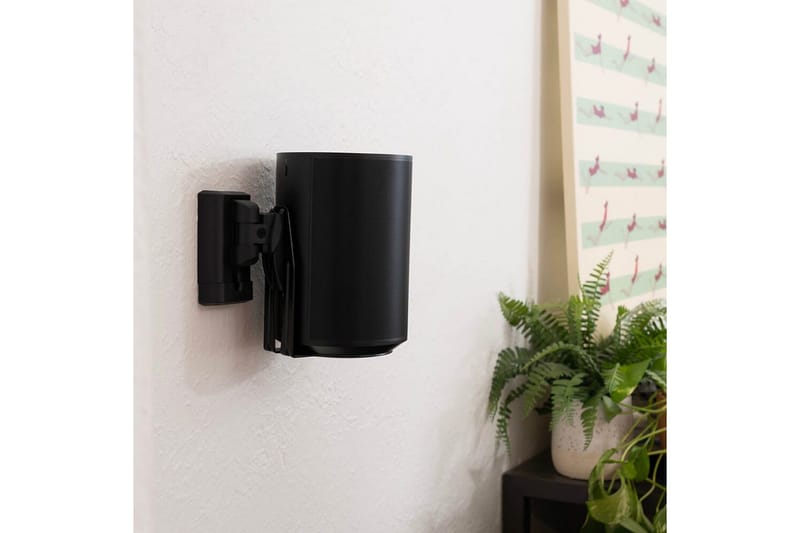 Veggfeste Sanus for Sonos Era 100 2 Deler - Svart - Møbler - TV- & Mediamøbler - Mediestativ & veggfeste - Høyttalerstativ
