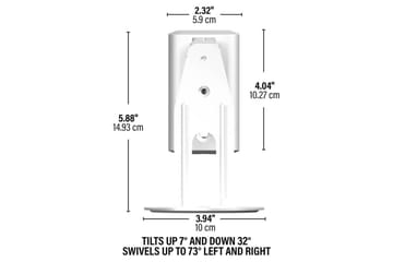 Veggfeste Sanus for Sonos Era 100 Hvit - Hvit - Møbler - TV- & Mediamøbler - Mediestativ & veggfeste - Høyttalerstativ